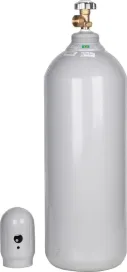 Cilindro de nitrogênio 20L (3 m³) MAT com válvula e capacete de proteção